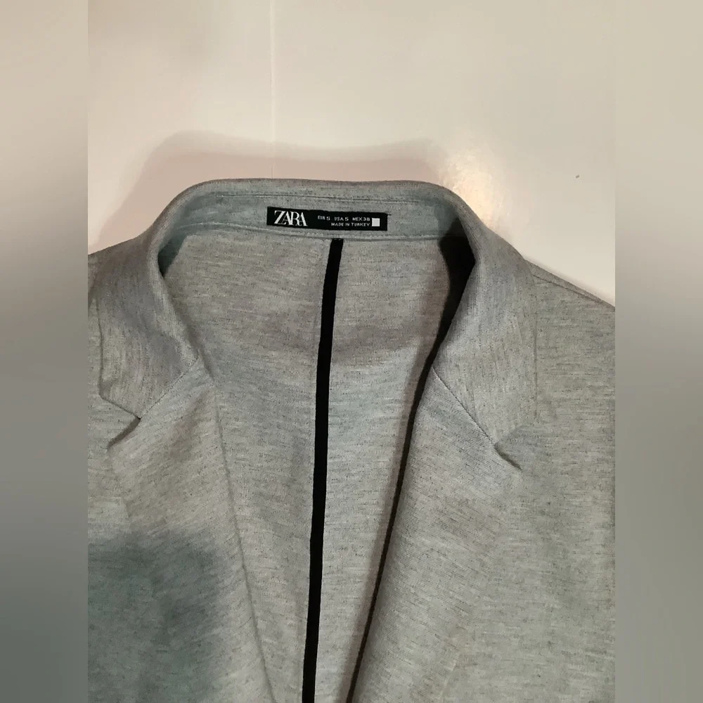 Zara Grey Blazer with Button Detail
